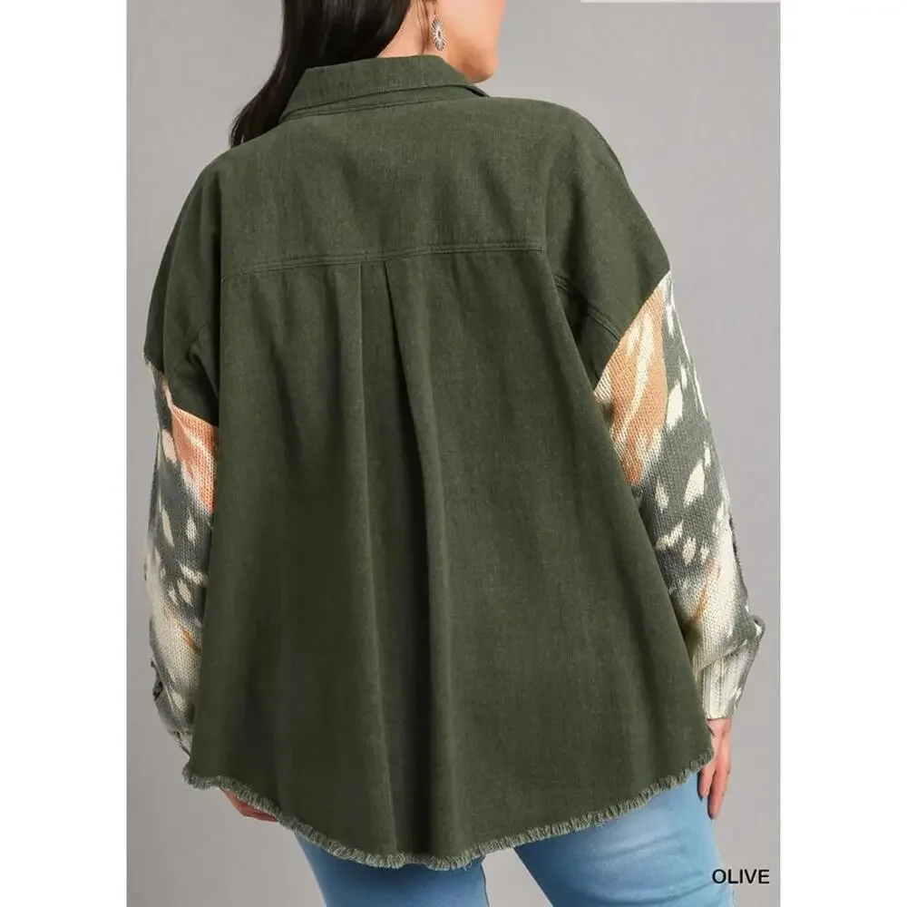 Umgee Button Down Collared Jacket - Picture 2 of 3